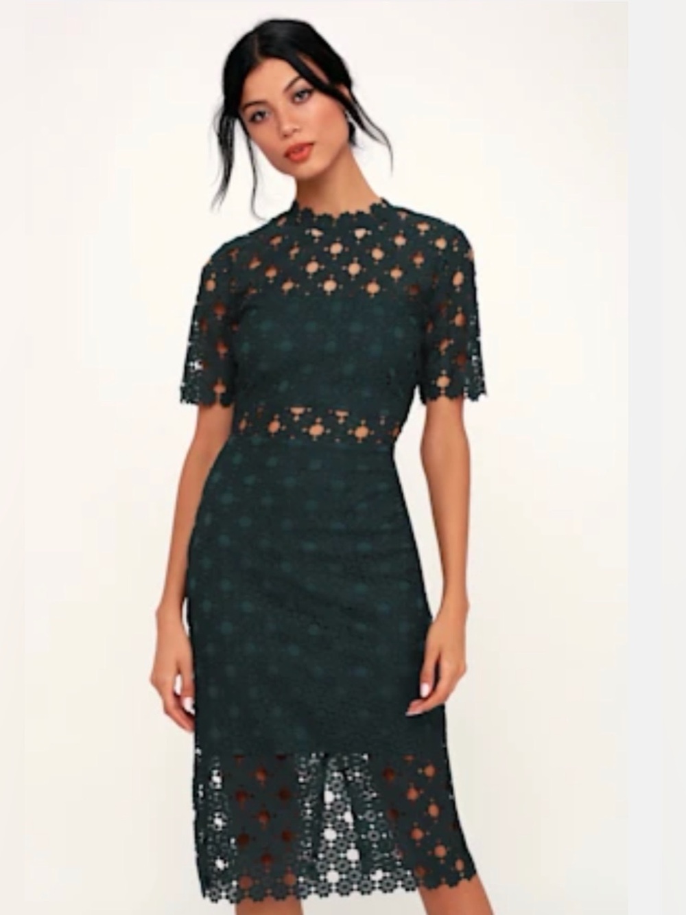 Deep green/teal cocktail dress